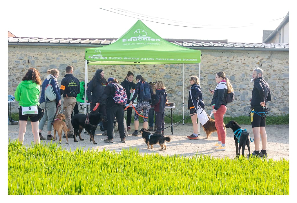 Retrait des dossards pour le canicross Educhien 2026 à Hermeray