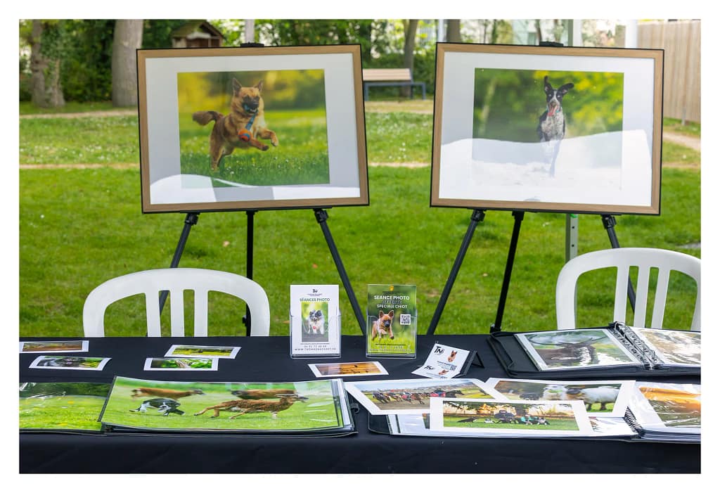 Stand de Thomas Nazaret Photographie lors du salon du bien-être animal de Carrières-sous-Poissy