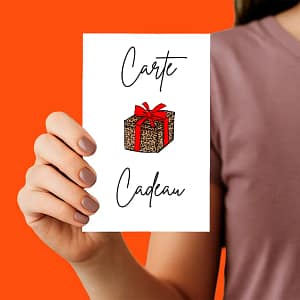 Carte cadeau illustré pour offrir une séance photo pour un animal de compagnie