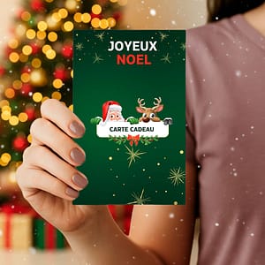 Carte cadeau de Noël illustré pour offrir une séance photo pour un animal de compagnie
