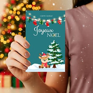 Carte cadeau de Noël illustré pour offrir une séance photo pour un animal de compagnie