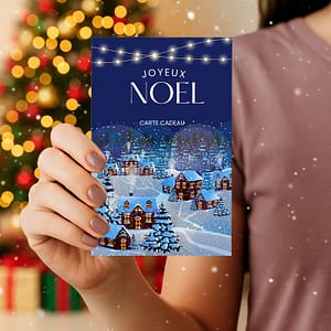 Carte cadeau de Noël illustré pour offrir une séance photo pour un animal de compagnie